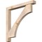 Ekena Millwork Westlake Block Smooth Bracket w/ Offset Brace, Douglas Fir, 5 1/2"W x 44"D x 44"H BKT0604X44X44WTL05SDF - alternate 1